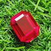 22.90 Ct Heated Ceylon Red Ruby Radiant Cut Faceted Loose Gemstone