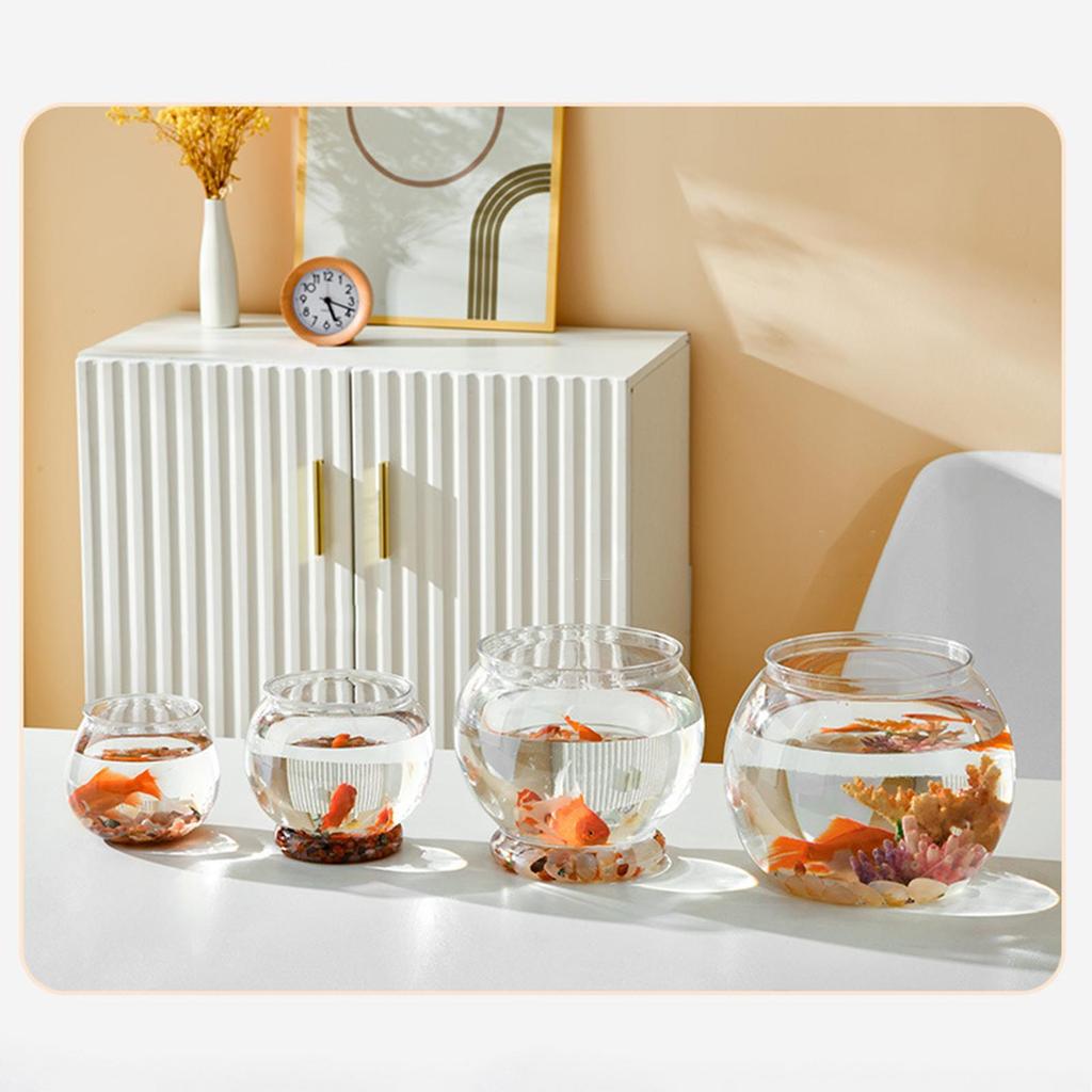 Fishes Tank Aquatic Aquarium Home Decorative Fish Bowls Table  9cmx10.5cm