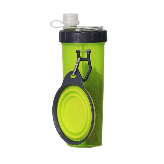 2 In 1 Pet Food Container with Water Tank Storage Bin Foldable Containers Compact Pet Food And Water Carrier