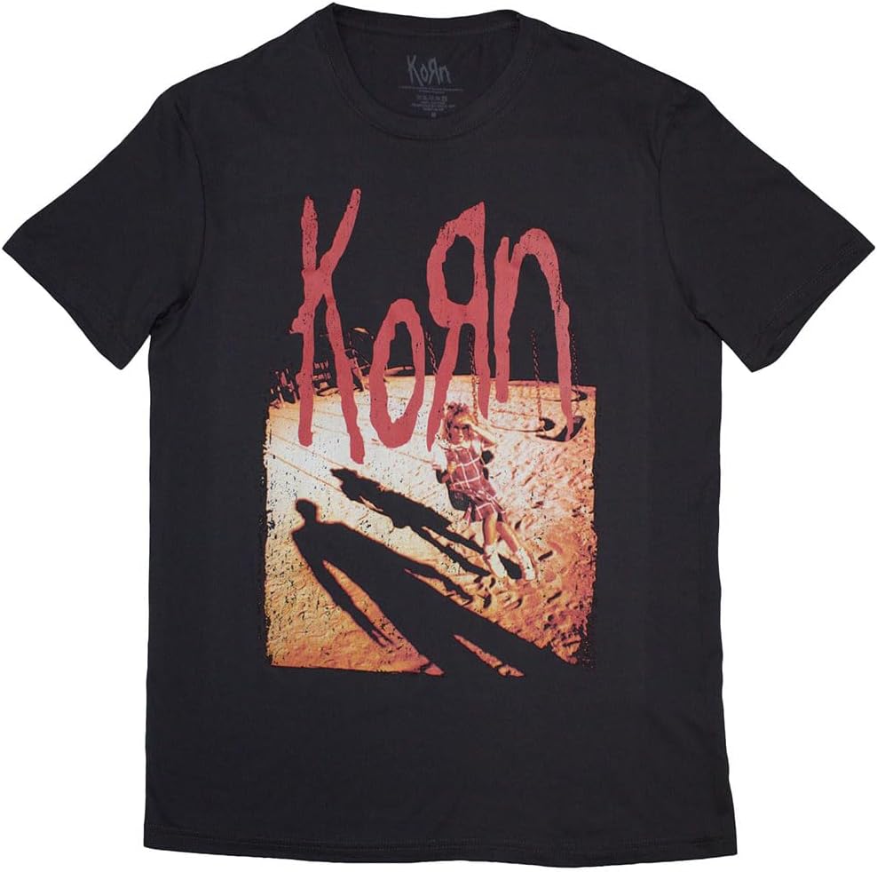 Rock Off officially licensed products Men s Korn Shadow Playground T-Shirt Charcoal Grey S разноцветный