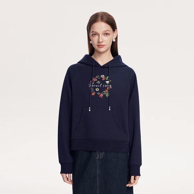 FivePlus Damen Kapuzenpullover mit Buchstabenstickerei