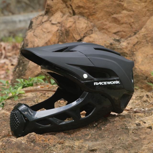 RACEWORK Casco da Bicicletta Ciclismo Specializzato Integrale Integrale Mountain Bike Strada Sportivo Per Uomo Leggero Taglia 58-62CM
