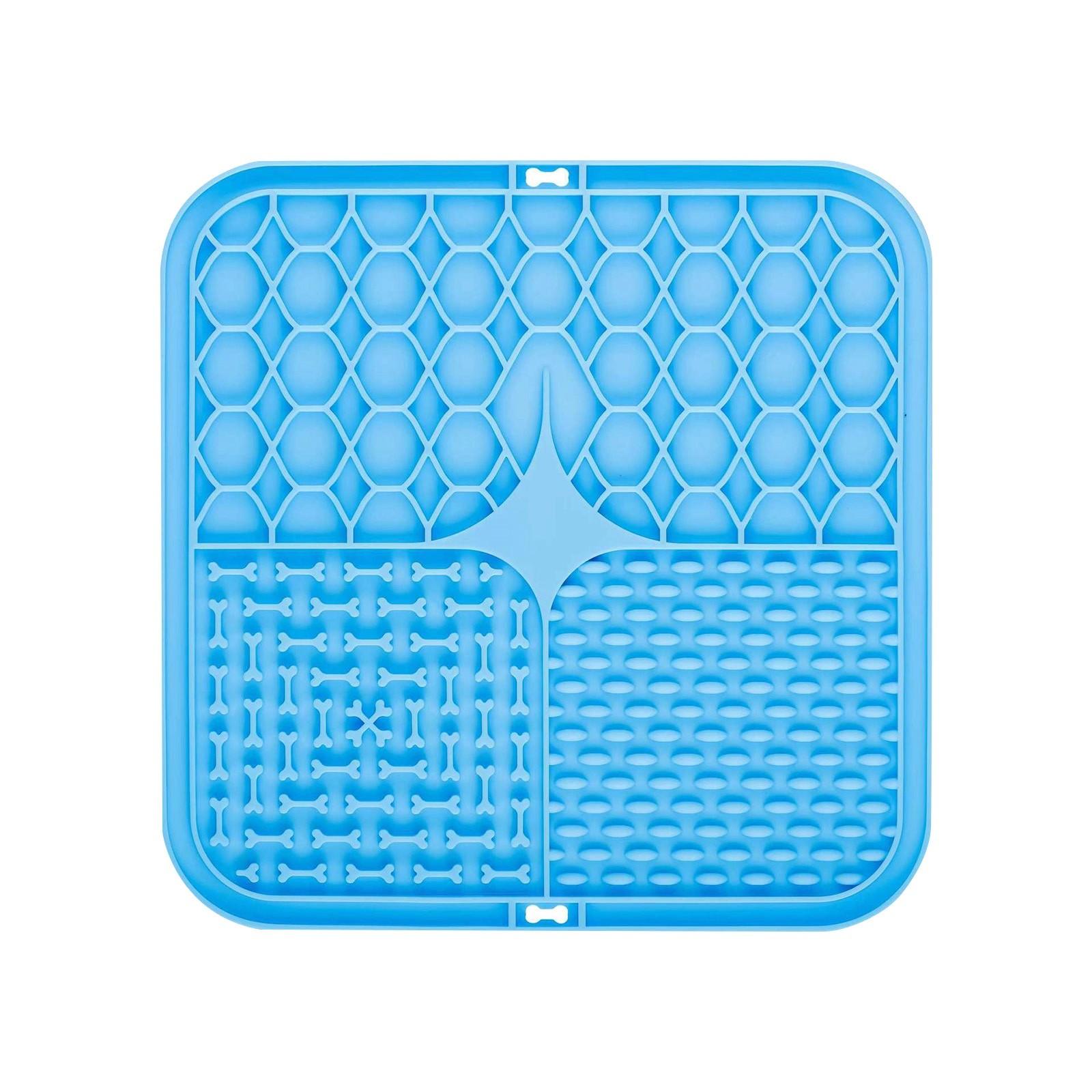 

Коврики для вылизывания для собак с присосками для снятия тревоги, Масляные коврики для вылизывания для собак, Диспенсер для медленного кормления для груминга, купания и дрессировки собак и кошек One Size синий