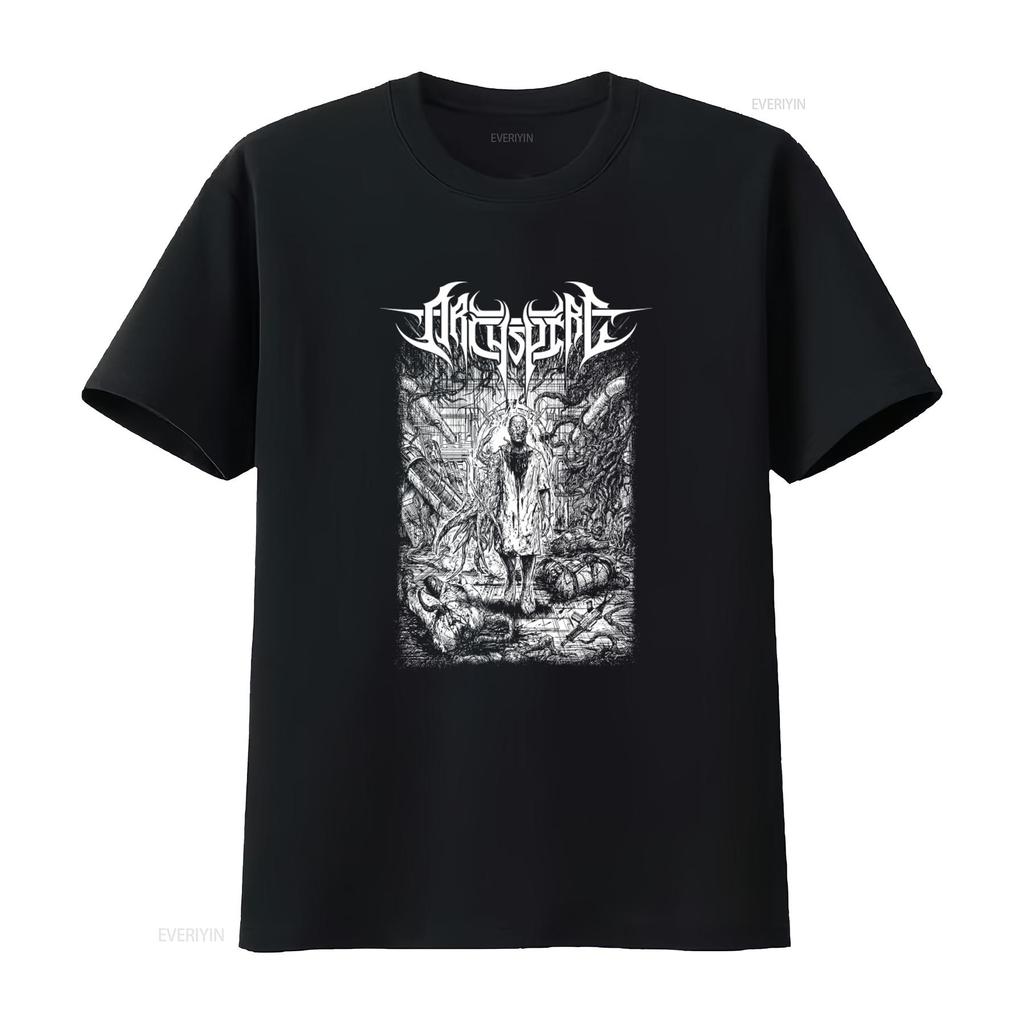 ARCHSPIRE Everything Faster T Shirt for Men Heavy Metal Band Art Print Vintage Washed Unisex Breathable Designer Clothes