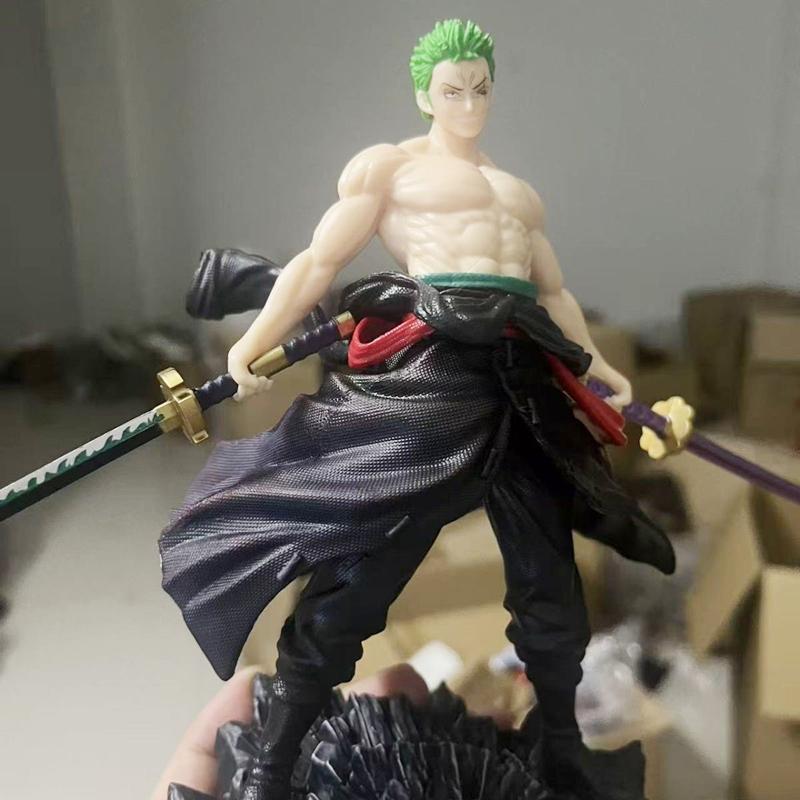 23CM One Piece Figure Model Jinshan Explosive Zoro Animation Trendy Play Figure Desktop Ornament Gift