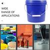 ARTIBETTER Plastic Paint Bucket with Handle and Lid Round Storage Container for Paint Multi-Purpose Use Portable Design for Outdoor Activities
