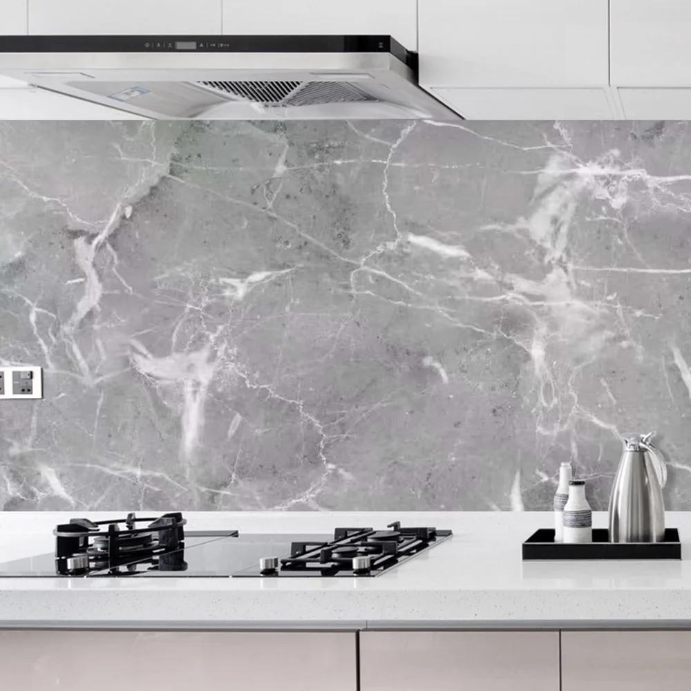 60cmx2m Autocolante de Perete pentru Blat de Bucătărie Rezistente la Ulei Impermeabile Tapet pentru Faianță Autoadeziv Film Renovare Aragaz Rezistent la Căldură