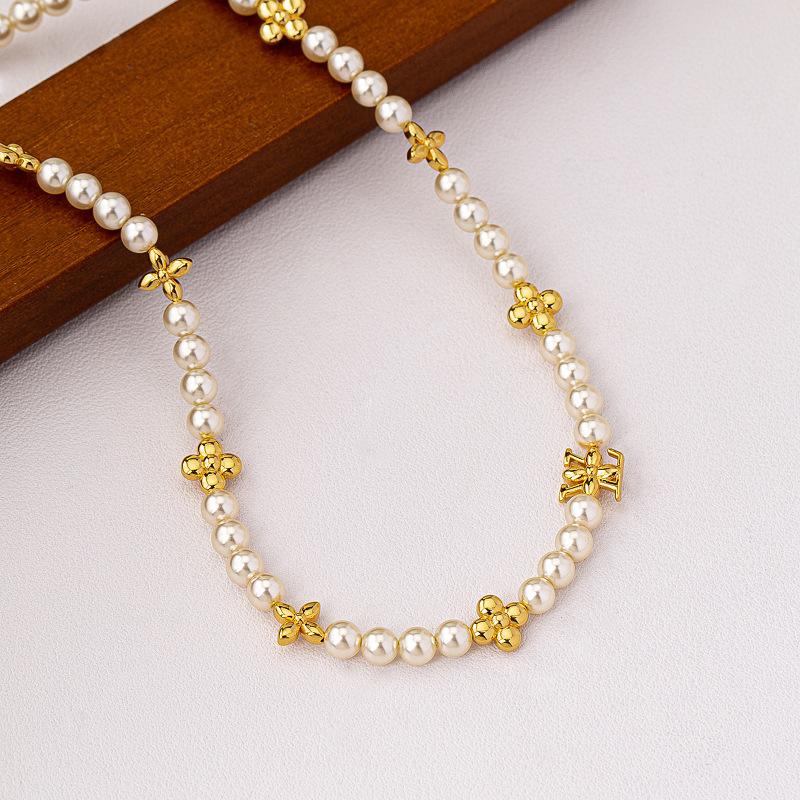 911 Silver Gypsy Pearl Necklace Accessories Women's Summer Premium Sweater Chain Light Luxury Neck Chain Collarbone Chain