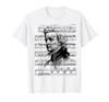 Wolfgang Amadeus Mozart Composer Pianist Mozart Sheet Music T-Shirt