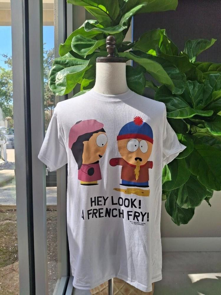 Винтажная футболка South Park 1998 года Hey Look белая футболка Унисекс футболка S