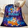 Halloween Friends Trick-or-treat Customize Your Name Blanket Gift Customizable Blanket Warmthful Decor Throw For Seaside Couch Livingroom Bedding