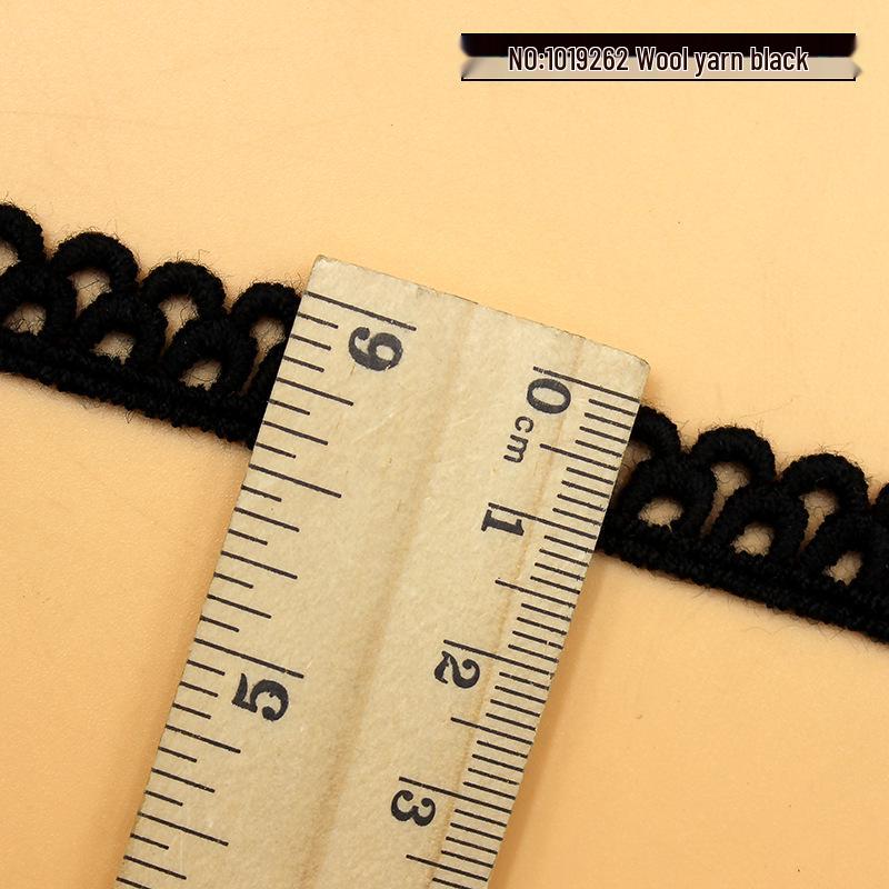 Water Soluble Lace Embroidery Collar - DIY Sewing Material Crescent Edge Cotton 