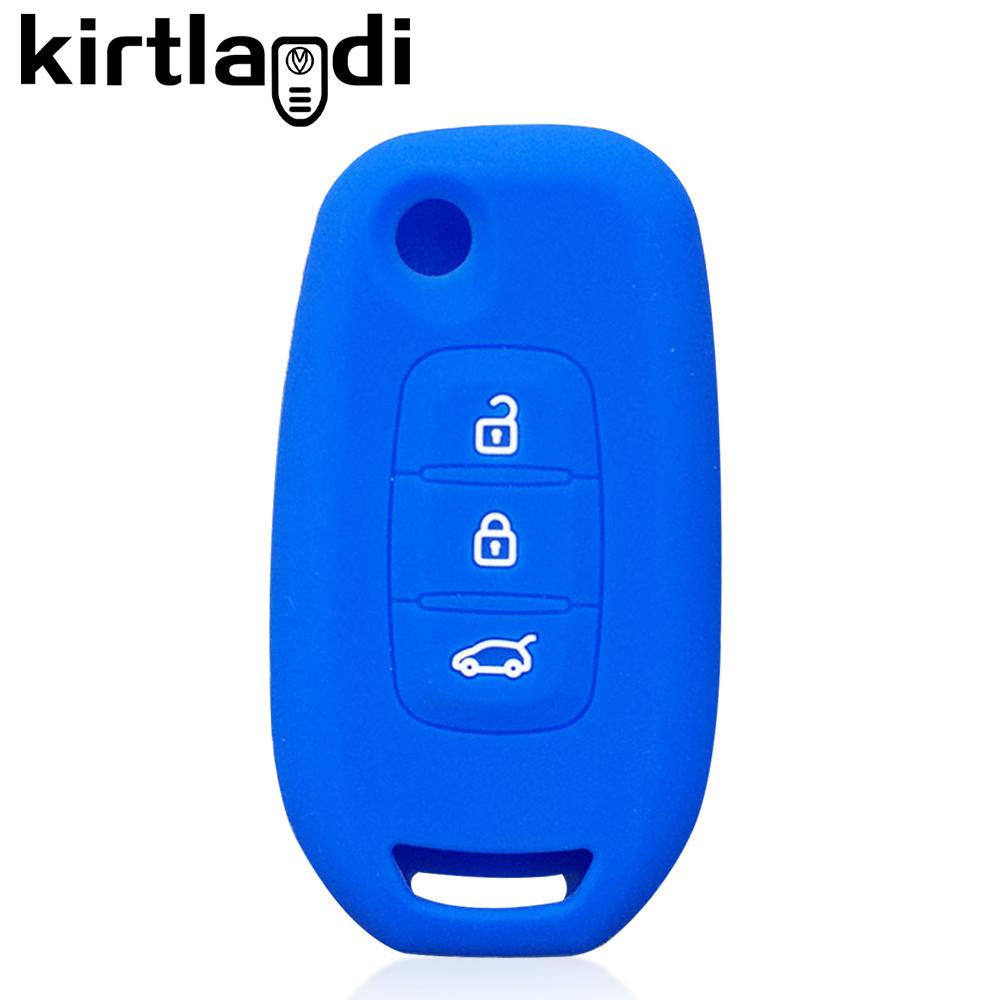 Silicone Key Case Car Key Cover for Renault Kwid 2023 Trafic Clio Kadjar Clio 5 Captur Arkana Sandero Stepway Logan Twingo
