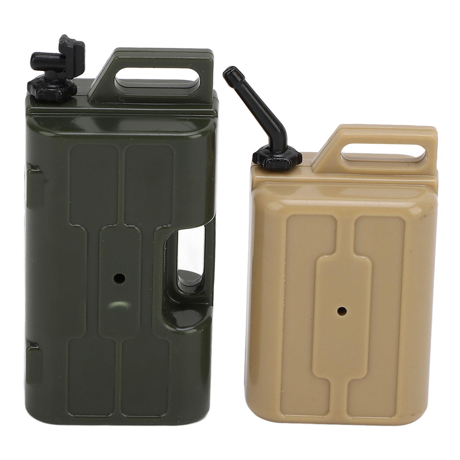 

1 10 Scale RC Car Simulation Decoration Accessories Decorative Realistic RC Car Fuel Tank for SCX10 Yellow+Green