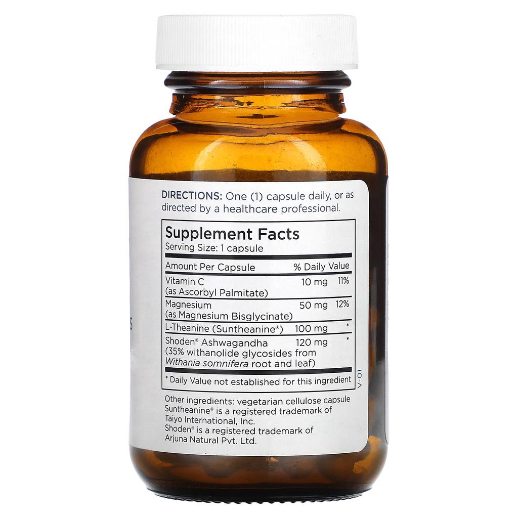 Ashwagandha Plus, L-Theanine & Magnesium Blend, 60 Capsules