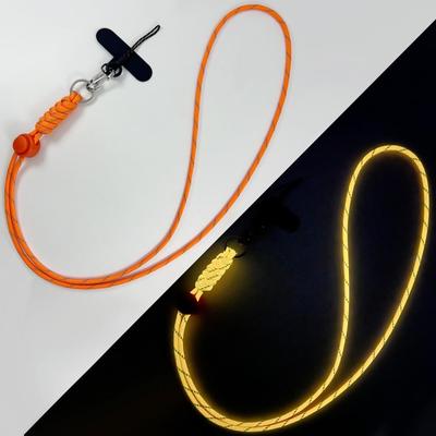 Reflective Luminous Phone Strap with Adjustable 304 Stainless Steel Buckle. Multifunctional Detachable Design.