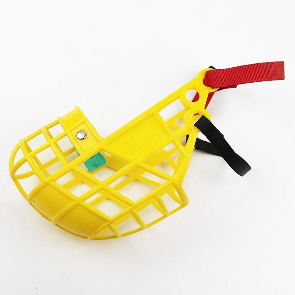 

Adjustable Dog Muzzle Buckle Comfortable Dog Stop Barking Mask Stop Barking S жёлтый