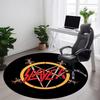 1PC Slayer Music Office Round Area Rug, Indoor Mat Suitable For Office, Under Office Chairs Bedroom Living Room Home Decor DT1212103