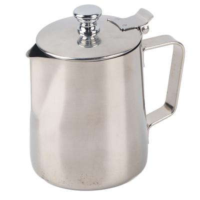 350ml Stainless Steel Milk Craft Coffee Latte Frothing Art Jug Pitcher Mug Cup with Lid