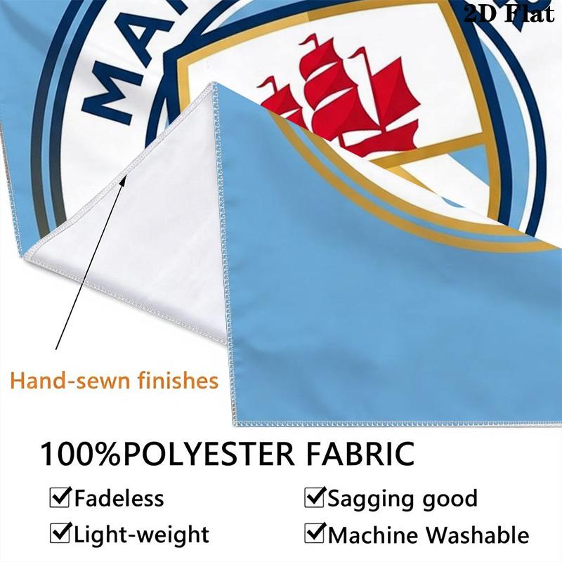 Manchester City Football Club Crest Bedding 1 Duvet Cover 2 Pillowcase Without Core Soft And Comfortable Christmas Birthday Gift Bedding Set