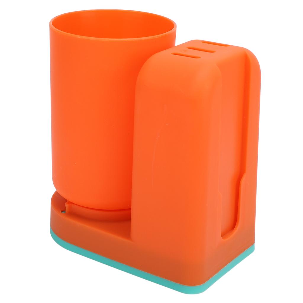 Toothbrush Cup Holder Multipurpose Modern Simple Design Space Saving Wall Mounted Toothbrush Holder with Cup