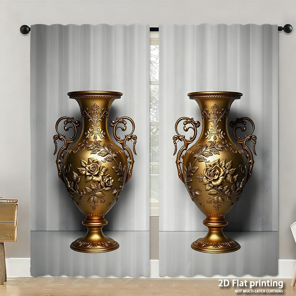 Piece Set High Definition Digital Printed Curtainsautumnpumpkinsorangewhiteleavesfallstylehome Decoration Style Curtain Made Of Polyester