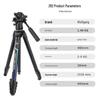 WOLFGANG Z82 Professional Carbon Fiber Camera Tripod