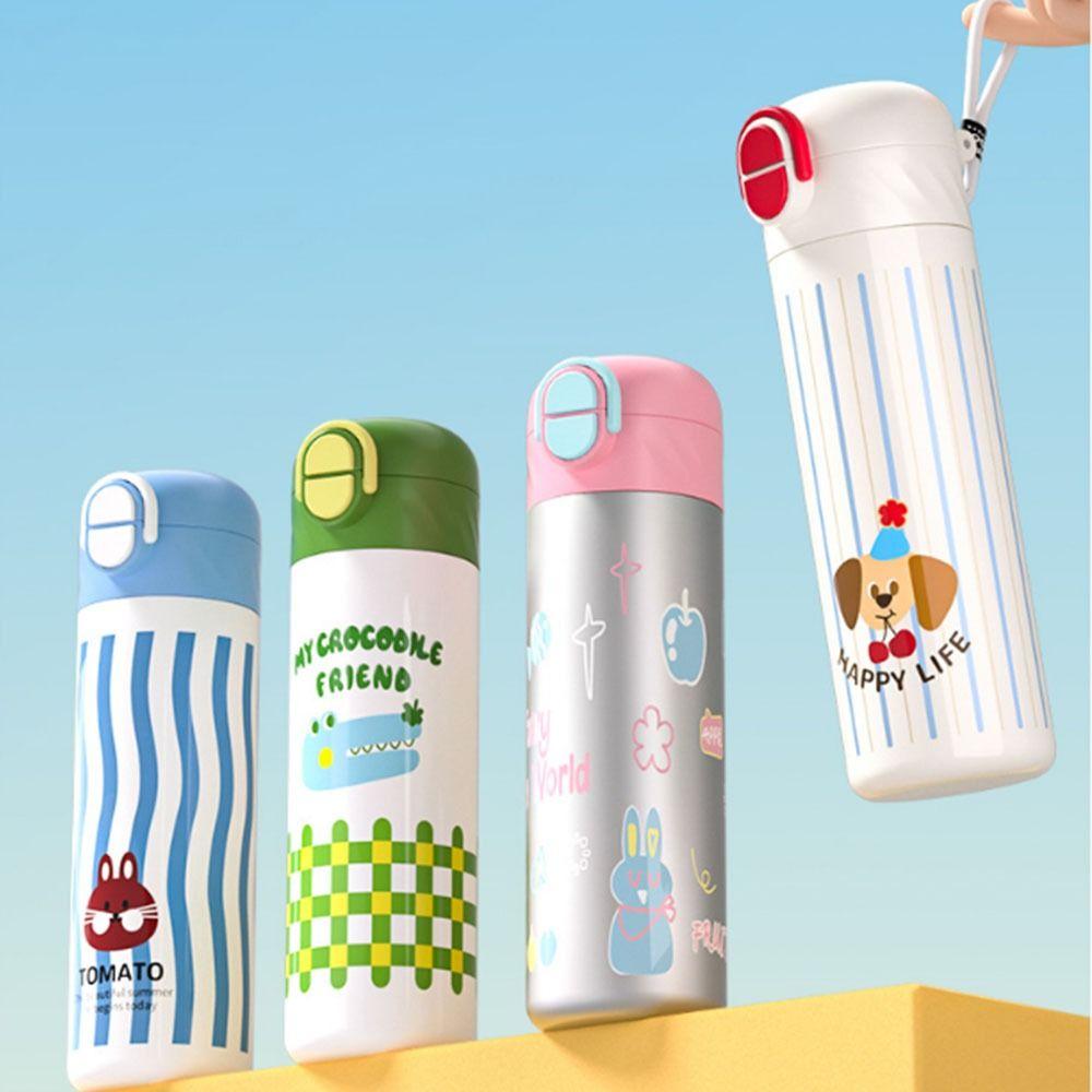 460ml Cartoon Insulation Cup 316 Stainless Steel Thermos Water Bottle Cute Vacuum Flask  Student