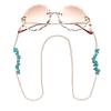 Fashion Turquoise Chain Gold Neck Wear Anti-loss Cord Holder Sunglasses Accessories