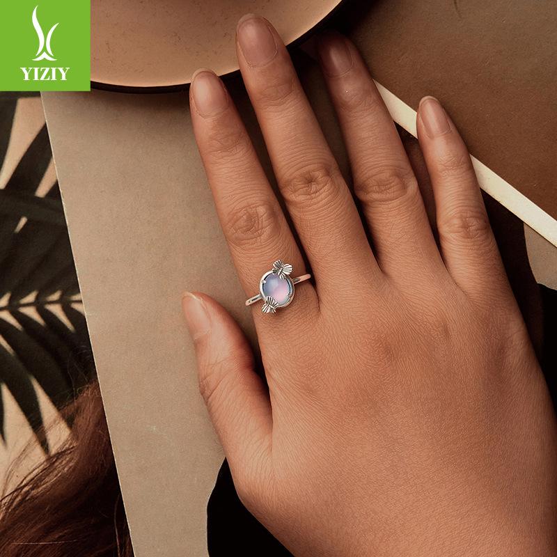 Forest Dream Butterfly Ring Female, Niche High-End Light Luxury Ins Style Personality Ring