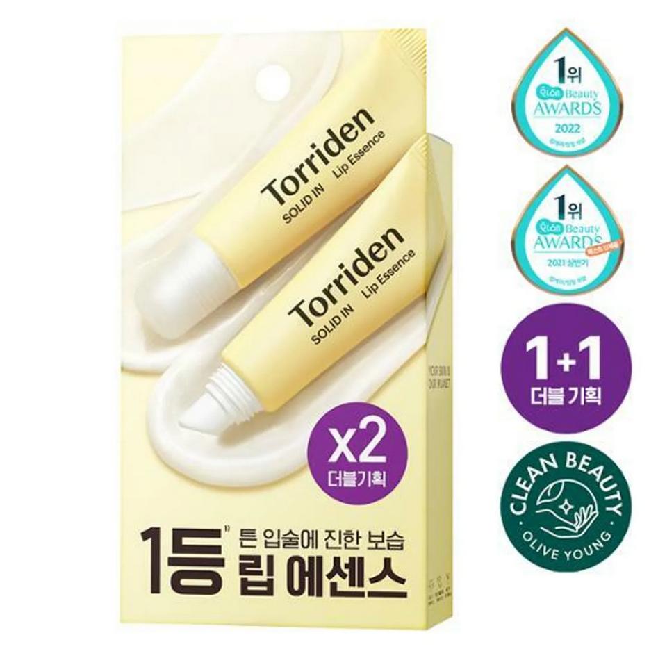 TORRIDEN Solid In Ceramide Lip Essence 11mL x 2ea SET/ Nourishing, Moisturizing, Korean Cosmetics, Kbeauty