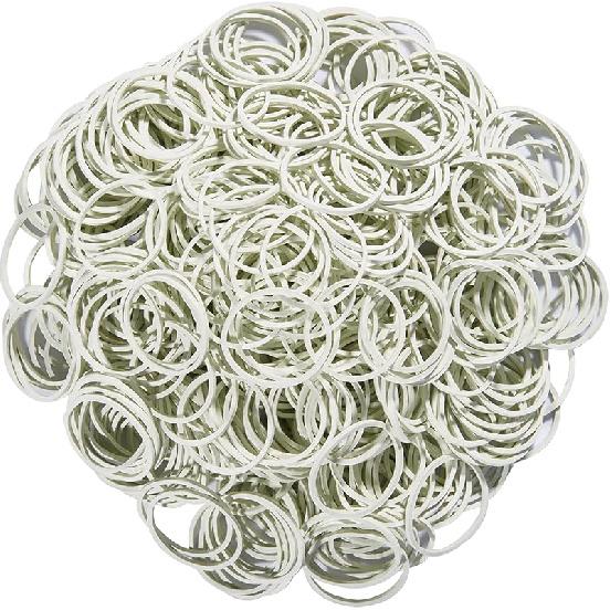 AMUU Rubber Bands Mini 1200pcs Yellow Small Rubber Band Mini Soft Elastic Bands for Braids Hair Diameter 16mm Rubber Bands for Office Supplies School