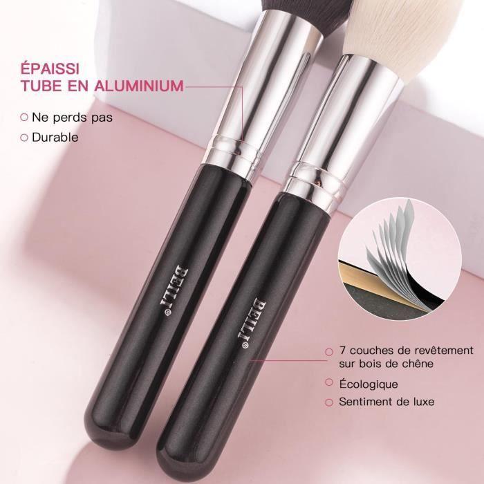 Pinceaux Maquillage - BEILI - Kit 30 PCS - Poils Naturels - Noir - Professionnel