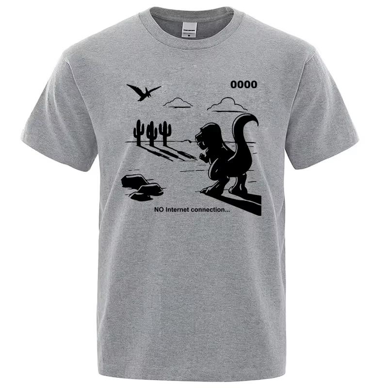 

Fashion Men s T-shirt Casual Funny Dinosaur Print T-shirt Loose O-neck Summer Tshirt Short Sleeve T-shirt Male Tee Shirts Top 4XL