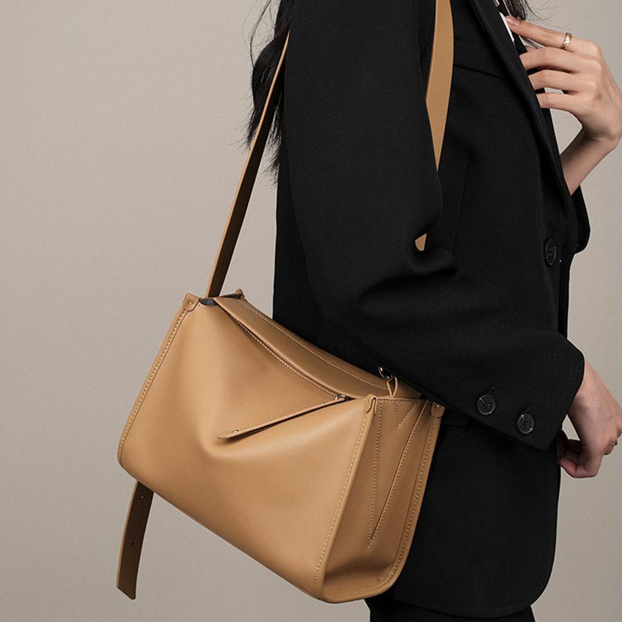 Fashi Large Capacity Genuine Leather Handbags For Women Luxury High Quality Cowhide Jade Pillow Bag Dinner Crossbody Bags Tote