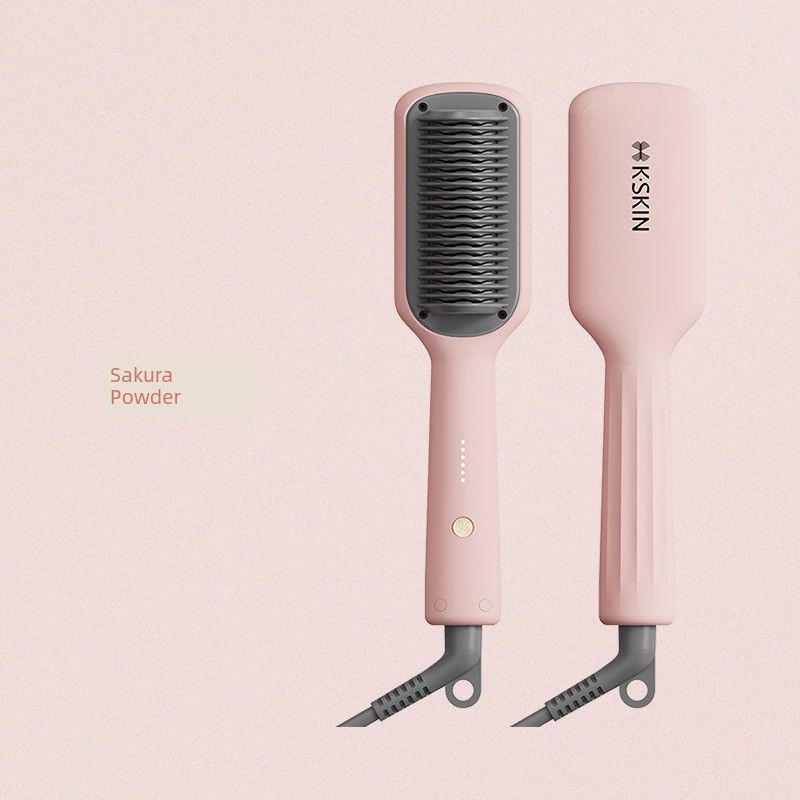 

Golden Rice Mini Straight Comb Splint Straight Curly Hair Dual-Use Handy Gadget Stick Does Not Hurt Hair Oven Mitts Bean Bag Student Portable Female -Sakura Pink-