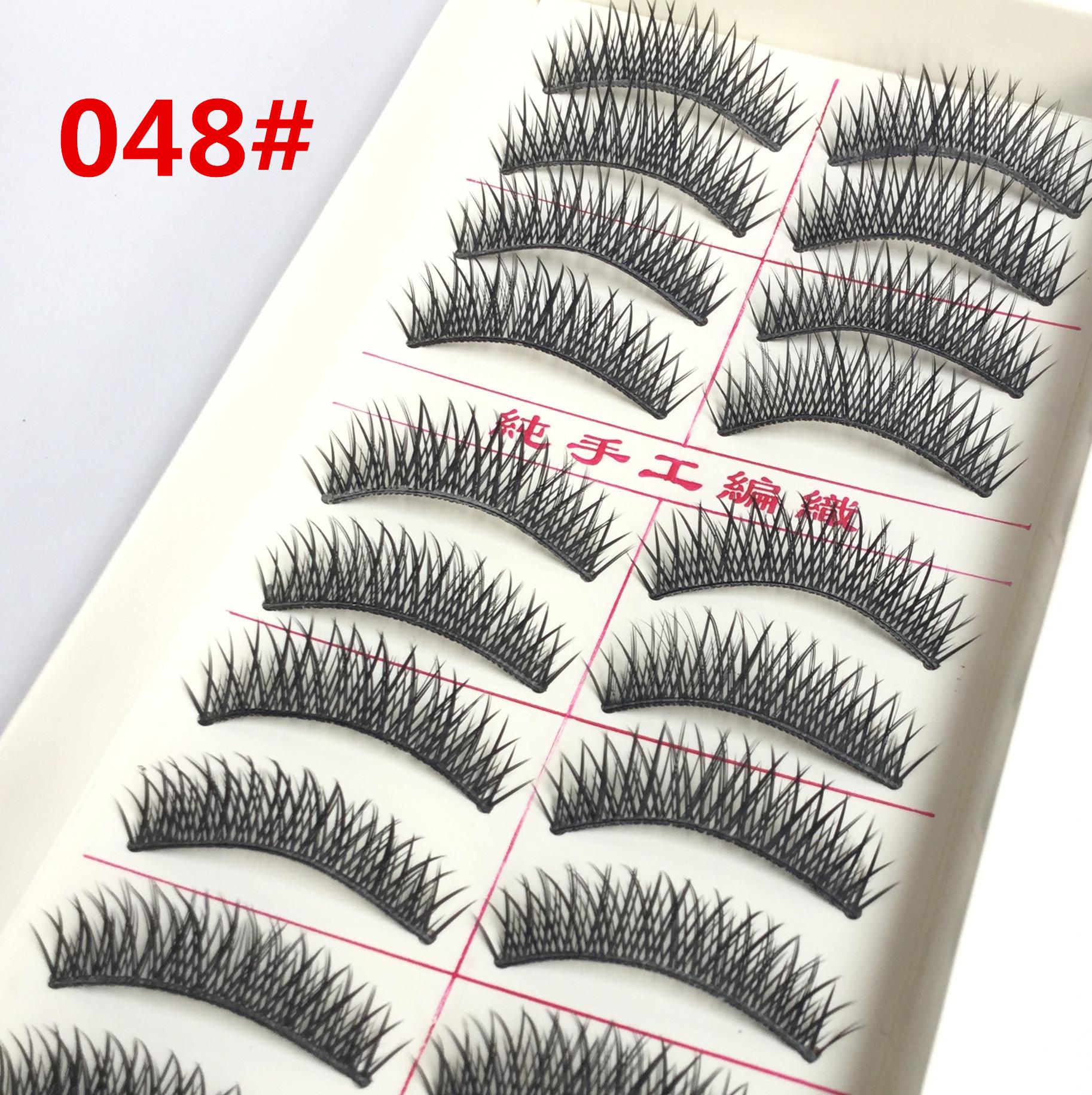 

Taiwan Handmade 048# Thick Cross Nude False Eyelashes - 10 Pairs