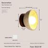 Japanese Wabi-Sabi Style Wall Lamp, Yellow Travertine Round, for Bedrooms, Restaurants, and Hallways