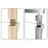 Unsichtbarer Spleiß-Spanner-Set Deck-Balustrade-Beschlag Spannsysteme für Seilgeländer für Holz-/Metallpfosten