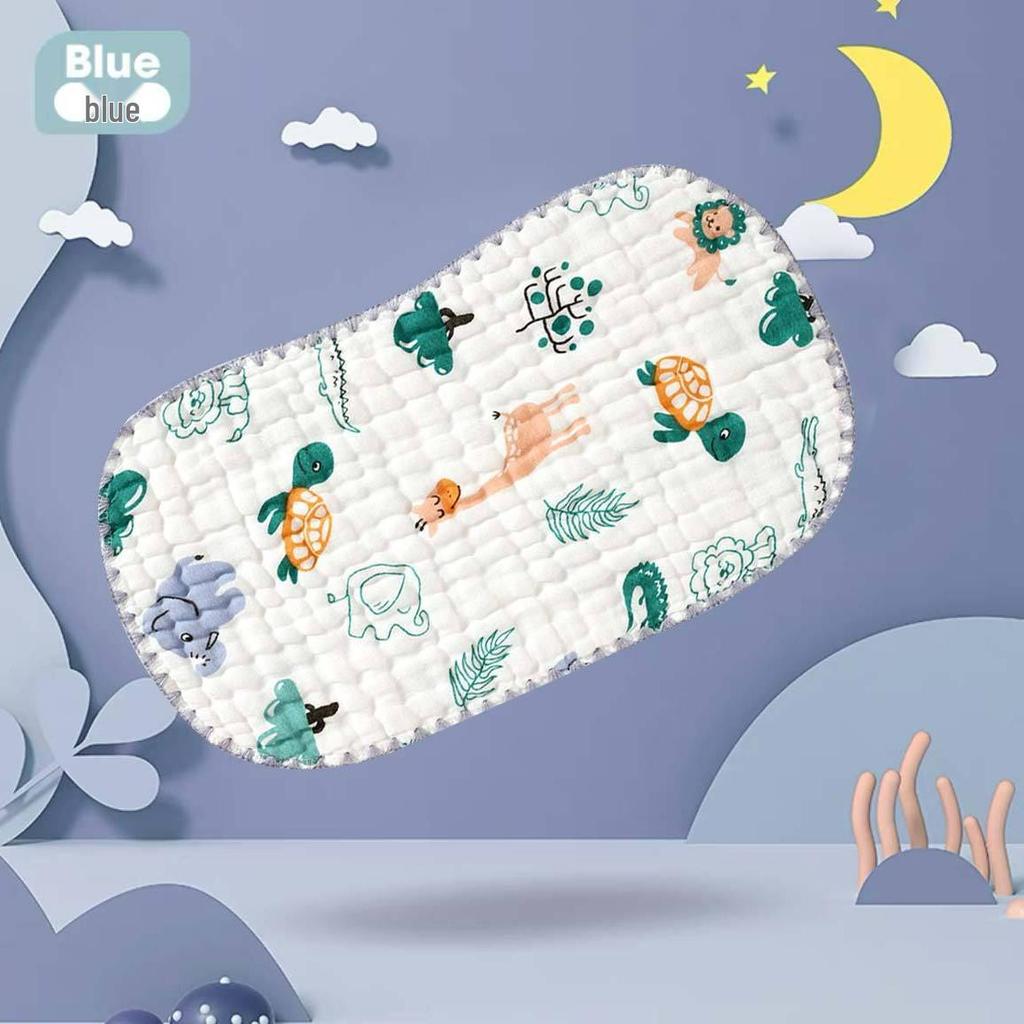 Newborn Cloud Slice Pillow: Ten-Layer Gauze, Sweat-Absorbing, Anti-Spit Milk, Head Protection Pillow