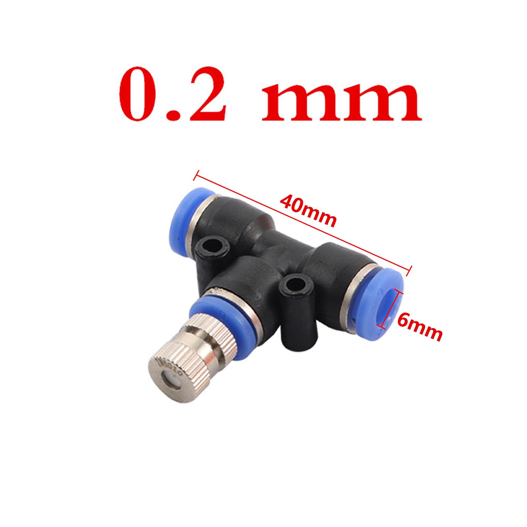 

3Pcs Low Pressure Water Fog Sprayer Misting Cooling System Atomizing Nozzles 6mm Pneumatic Fitting Pipe Connector Garden Tools