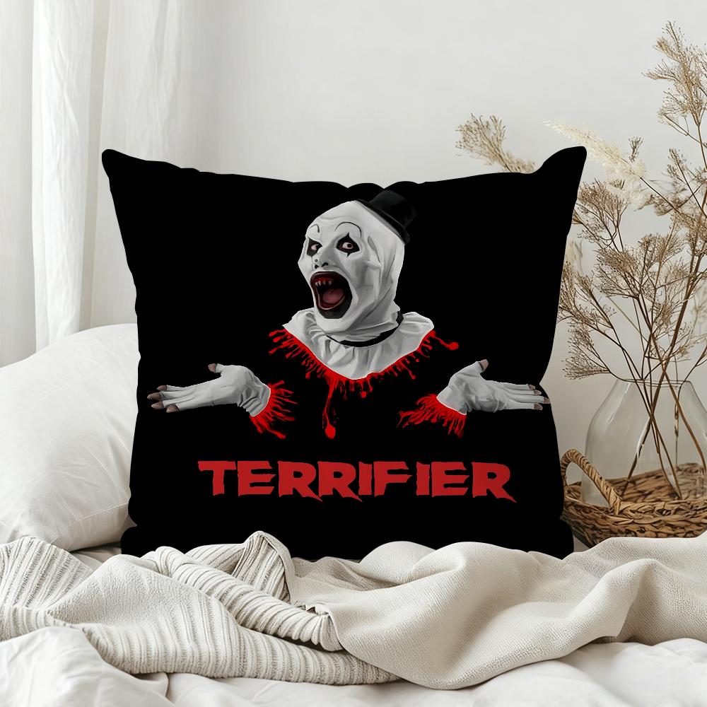 Classic Film TTerrifier 4 Pillow Case Bedroom Sofa Living Room Backrest Decoration Square Cushion Nap Time