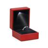1 Pcs LED Jewelry Ring Box Luxury Rubber Jewelry Display Gifts Storage Case For Wedding Engagement Proposal Anniversary Boxes