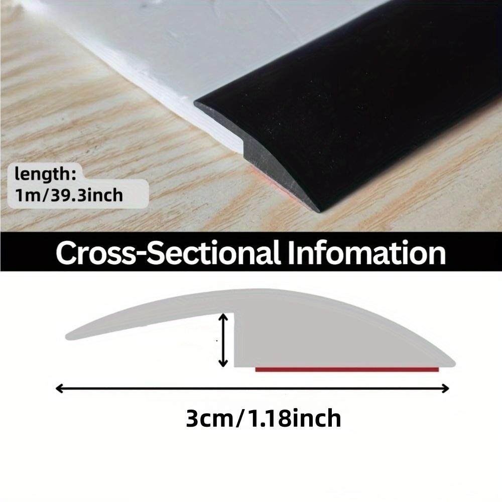 1m Self Adhesive Edge Trim Strip Wood Grain Retro PVC Floor Home Decoration Easy Install Floor Transition and Sealing Floor