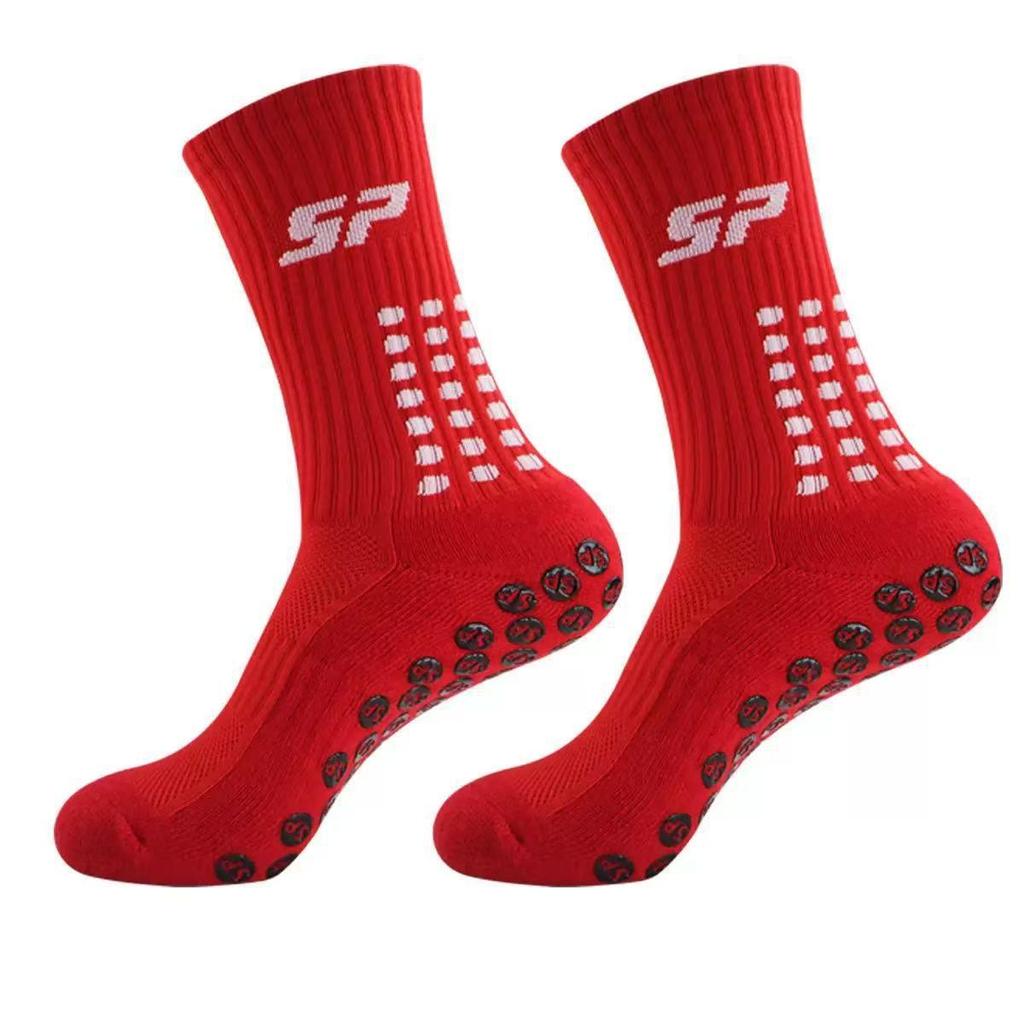 SP Non-slip Terry Bottom Sports Socks for Football, Running, Cycling, and Mountaineering