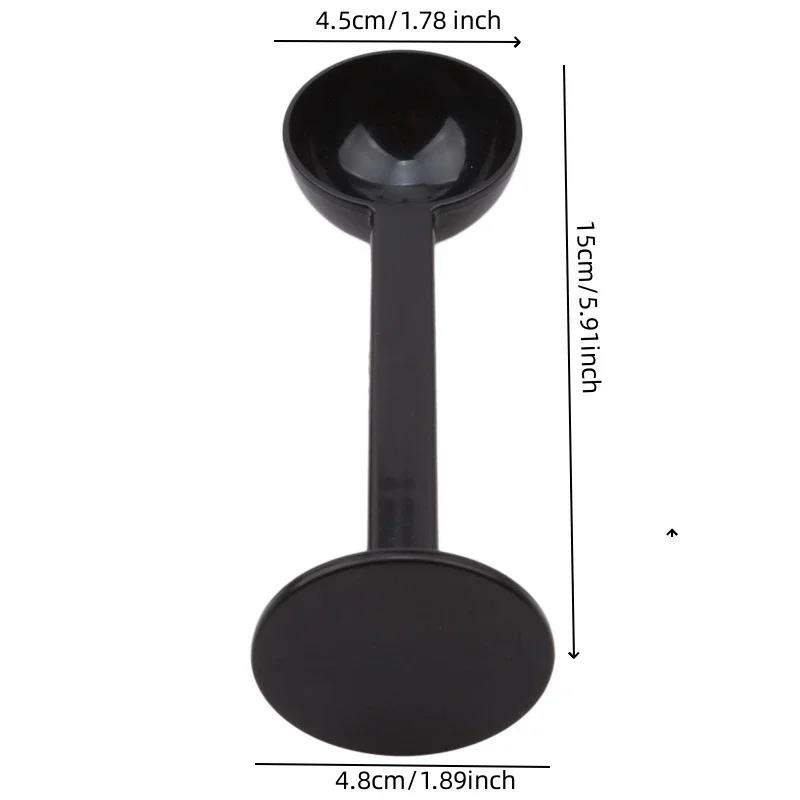 

Горячая распродажа Кофейная ложка 2 в 1 для порошка Кофейная посуда Мерная Темпер Пластиковые кухонные аксессуары 1 шт. чёрный