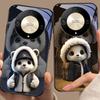 Cute Little Panda For Honor Magic 6 50 70 90 Lite X7b 200 Pro Nova 10 Nova 5T X6 P30 Pura 70 Ultra Tempered Glass Phone Case