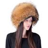 Fox Fur Hat Female Winter Leather Brim Fur Ethnic Style Mongolian Hat Ear Protection Northeast Skiing Korean Version Cycling