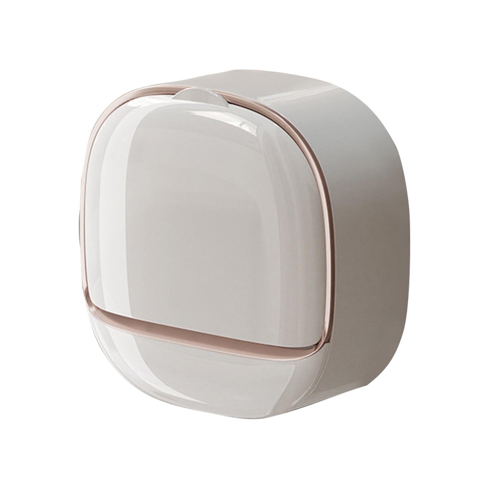 

Роскошная мыльница с подносом, настенная мыльница с откидной крышкой для ванной комнаты, водонепроницаемая мыльница One Size бежевый