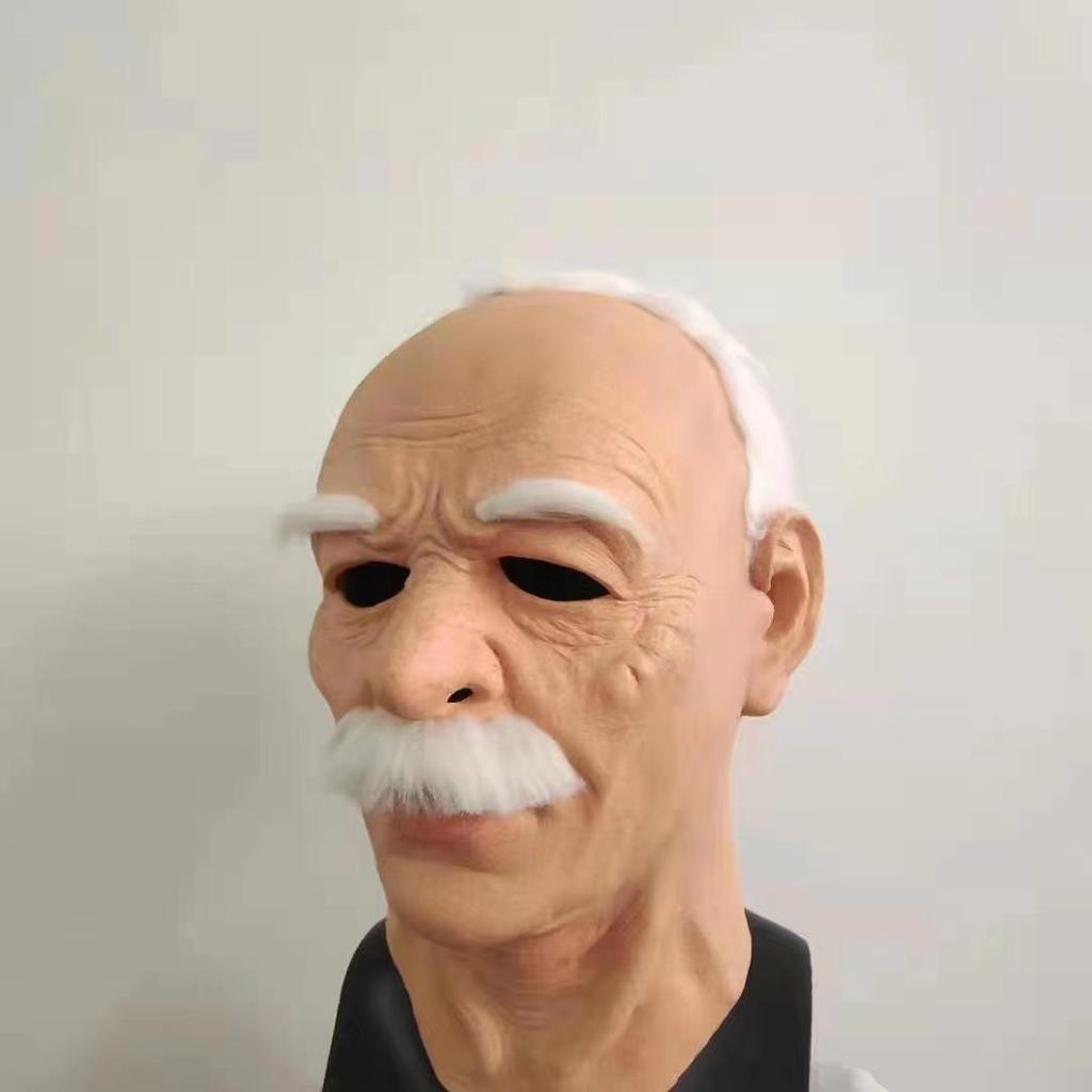 Halloween bald handsome man Latex mask Beauty Headband Creative masks Latex bald beauty headgear